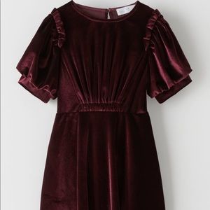Burgundy red Zara dress
